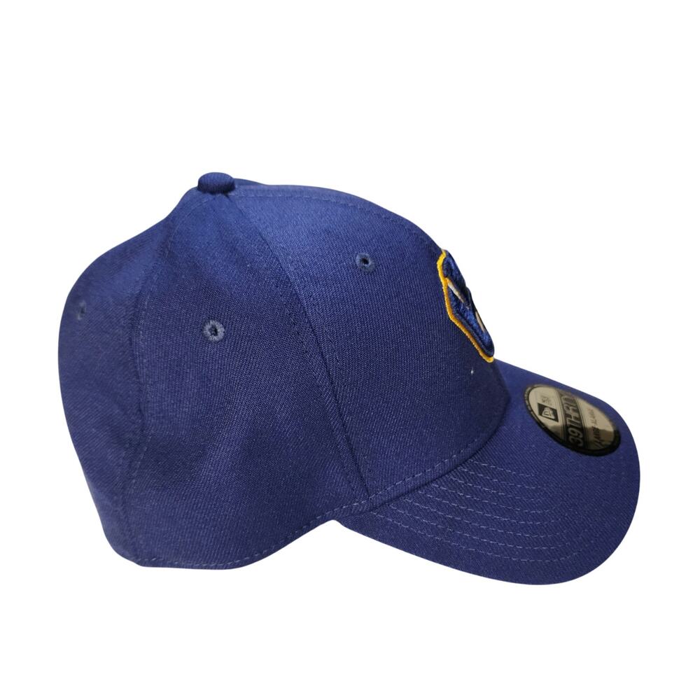 NWT New Era Milwaukee Brewers 39Thirty Baseball Hat Cap Blue Stretch Fit L/XL - Picture 2 of 6
